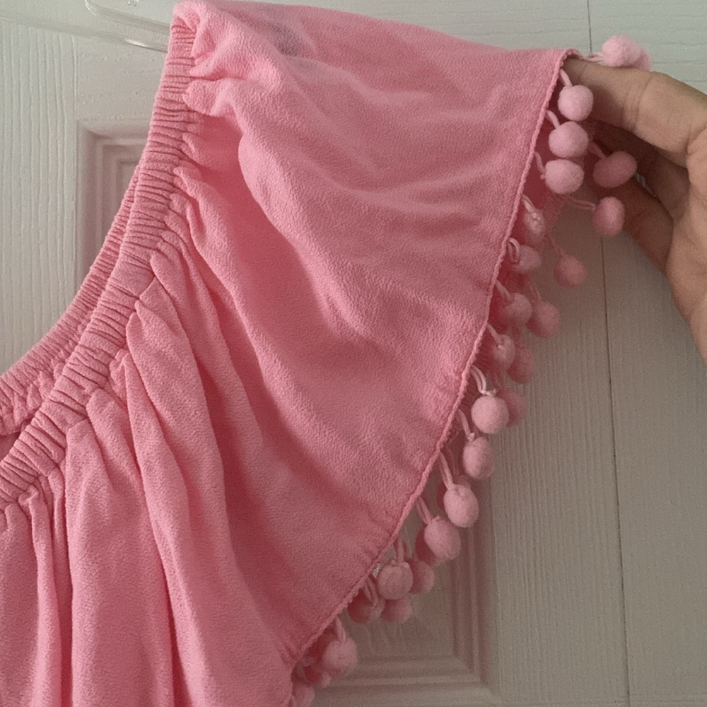 Forever 21 Pompom Detail Off Shoulder Top - Picture 3 of 4
